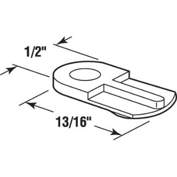 PrimeLine/SlideCo L 5766 L5766 Pl Flush Windowscrn Clip