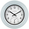 WALL CLOCK W/THERMOMETER 9 IN