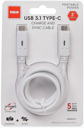 3FT USB 3.1 TYPE-C CABLE