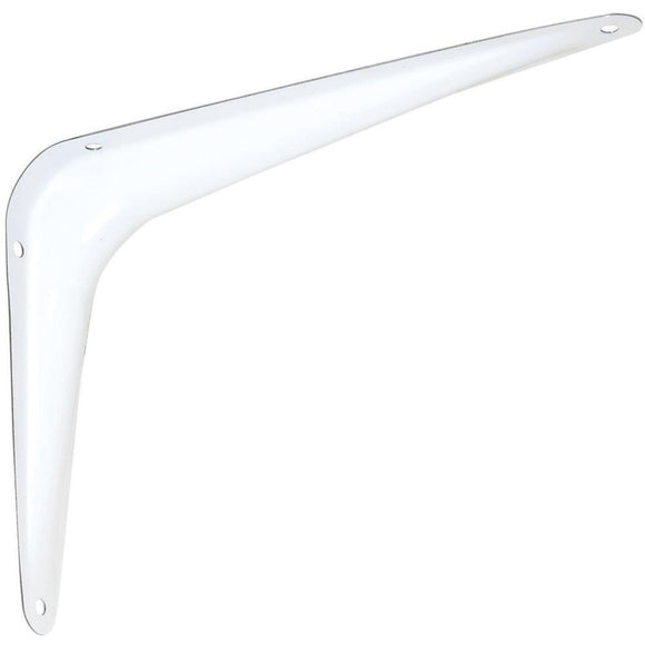 National 211 6 In. D. x 8 In. H. White Steel Shelf Bracket