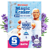 Mr. Clean Magic Eraser Sponge Bathroom Cleaner 2 in 1 Bath Lavender
