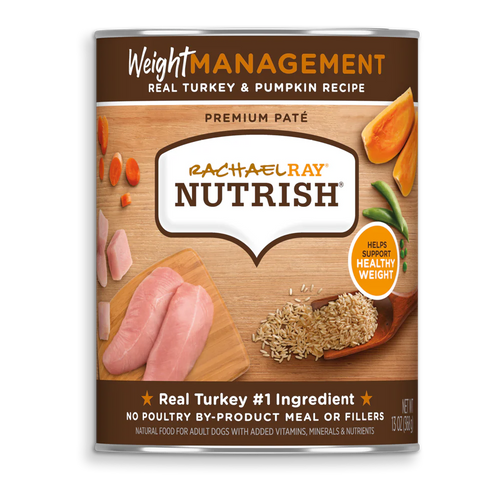 Rachael Ray® Nutrish® Premium Paté Weight Management Real Turkey & Pumpkin Recipe Wet Dog Food (13 Oz)