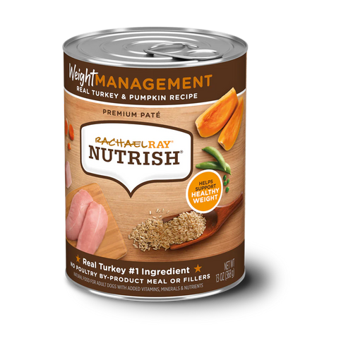 Rachael Ray® Nutrish® Premium Paté Weight Management Real Turkey & Pumpkin Recipe Wet Dog Food (13 Oz)