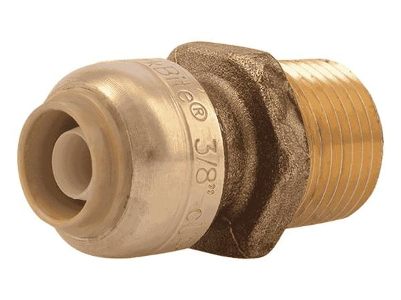 Sharkbite Brass Push Male Adapter 3/8 in. (1/2 in. OD) x 1/2 in. MNPT (3/8 in. (1/2 in. OD) x 1/2 in. MNPT)