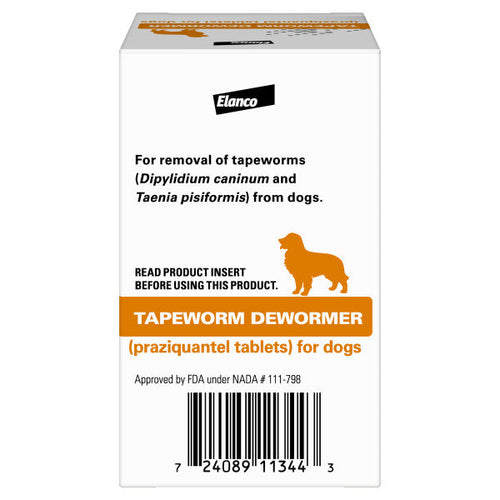 Elanco Tapeworm Dewormer (praziquantel tablets) for Dogs