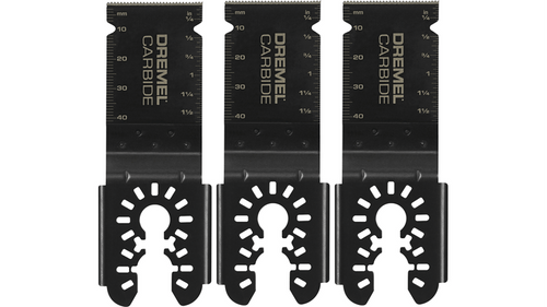 Dremel Universal 1-1/8 in. Carbide Flush Cutting Oscillating Multi-Tool Blade (3-Piece) (1-1/8)