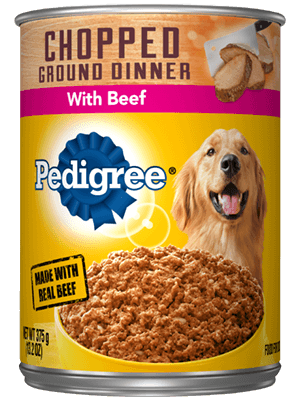 PEDIGREE® Wet Dog Food Chopped Ground Dinner with Beef