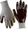 Big Time Products True Grip Extra Grip Glove Nitrile Palm Black & Gray