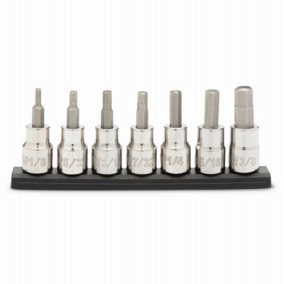 Master Mechanic 7-Pc SAE Hex Bit Set 3/8 Drive
