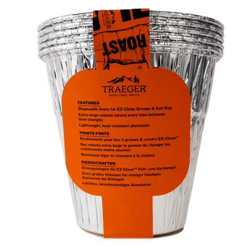 Traeger EZ-Clean Grease & Ash Keg Liner - 5 Pack