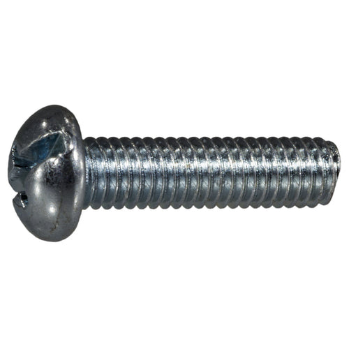 Monster Fastener Zinc Plated Steel Fine Thread Combo Round Head Machine Screws