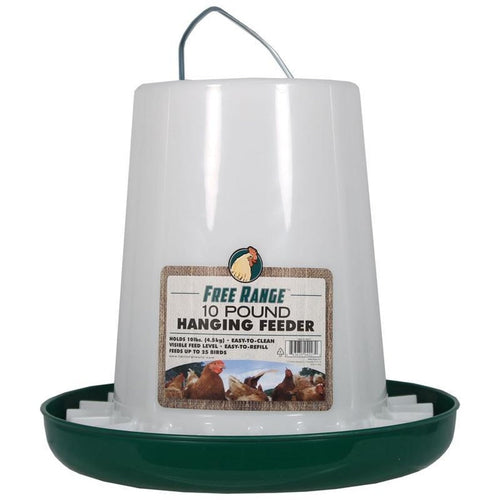 FREE RANGE PLASTIC HANGING POULTRY FEEDER