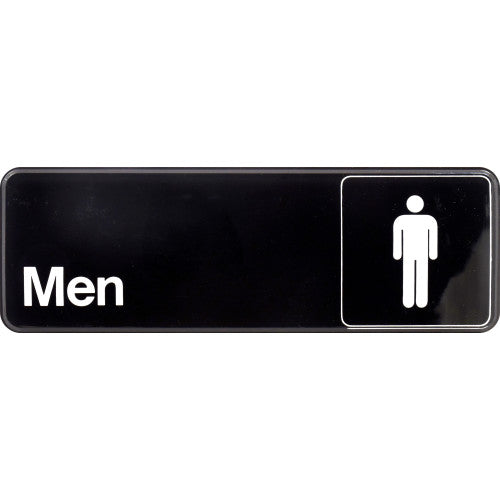 Hillman Group Men's Restroom Sign (3 X 9) (3 X 9)